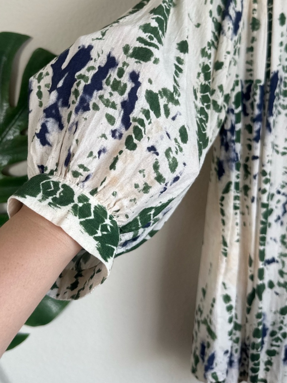 BA&SH Idris Abstract Tie Dye Print Blouse - Picture 9 of 16